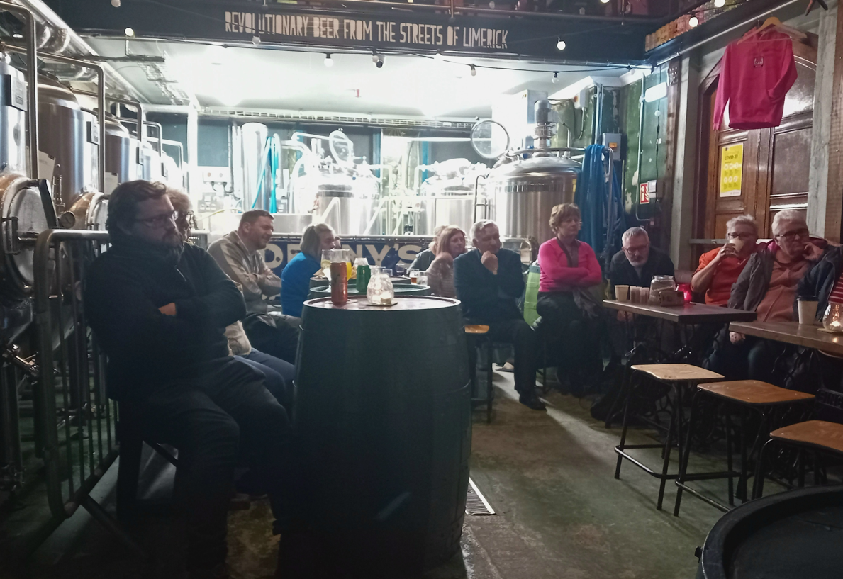 People sitting in a room telling stories