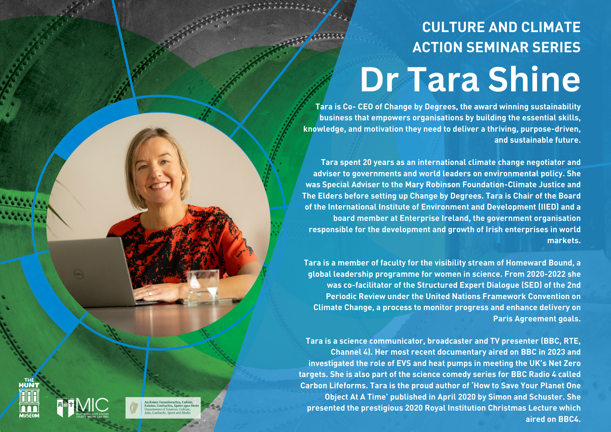 Tara Shine, sustainability expert and CEO of Change by Degrees, discusses her work and insights on climate action and leadership.