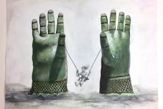 Hill Billy's Gloves, Image courtesy of Rita Duffy